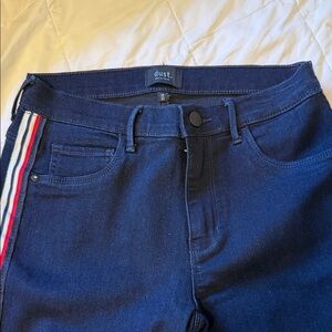 Only Dust Women's Blue Jeans with Stripe Detail